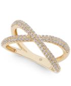 Diamond Crisscross Ring (1/2 Ct. T.w.) In 14k Gold