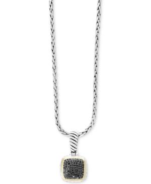 Balissima By Effy Diamond Pave Cluster Pendant Necklace (1/2 Ct. T.w.) In Sterling Silver & 18k Gold