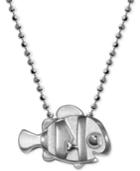 Alex Woo Sterling Silver Finding Dory Nemo Pendant Necklace