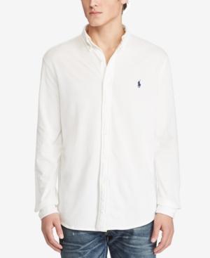 Polo Ralph Lauren Men's Featherweight Cotton Mesh Shirt, Created For Macy's