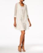 R & M Richards Embellished Lace Sheath Dress & Jacket