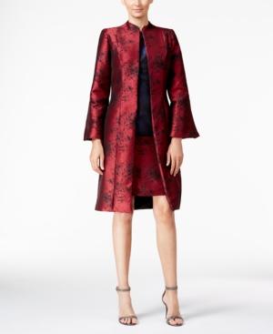B Michael Printed Evening Topper Jacket