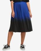 Dkny Pleated Ombre Midi Skirt, Created For Macy's