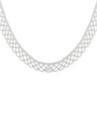 Anne Klein Silver-tone Filigree Collar Necklace