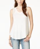 American Rag Lace-trim High-low Tank Top, Only At Macy's