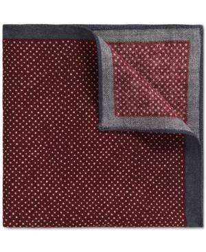 Boss Men's Pindot Wool Pocket Square
