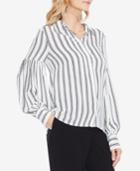 Vince Camuto Striped Puffy-sleeve Shirt