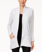 Eileen Fisher Organic Cotton Twisted Terry Shawl Cardigan