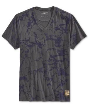 Guess Men's Textured Graphic-print T-shirt