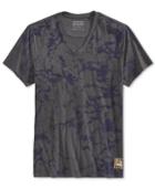 Guess Men's Textured Graphic-print T-shirt
