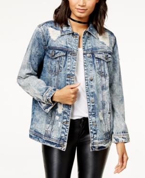 Free Heart Cotton Stonewashed Denim Jacket