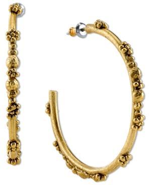 T.r.u. Flower Bud Hoop Earrings