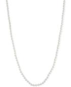 Anne Klein Gold-tone Extra Long Imitation Pearl Strand Necklace