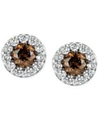 Le Vian Chocolatier Diamond Stud Earrings (1 Ct. T.w.) In 14k White Gold