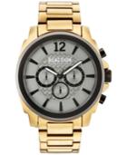 Kenneth Cole Reaction Men's Chronograph Gold-tone Stainless Steel Bracelet Watch 48mm 10031948