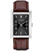 Caravelle New York By Bulova Men's Brown Leather Strap Watch 44x30mm 43a119
