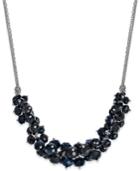 Inc International Concepts Silver-tone Jet Cluster Collar Necklace, Only At Macy's