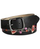 Inc International Concepts Floral-embroidered Belt, Created For Macy's