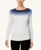 Karen Scott Fair Isle Sweater, Created For Macy's