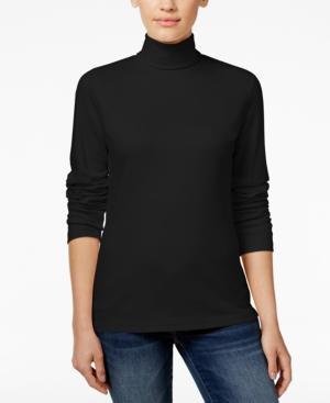 Karen Scott Petite Turtleneck Top, Only At Macy's