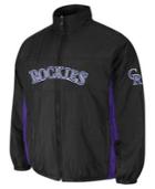 Majestic Men's Colorado Rockies Double Climate On-field Full-zip Jacket
