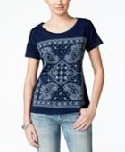 Lucky Brand Jeans Embroidered T-shirt