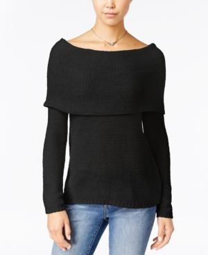 One Hart Juniors' Off-the-shoulder Sweater