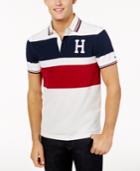 Tommy Hilfiger Men's Custom-fit Logo Colorblocked Polo
