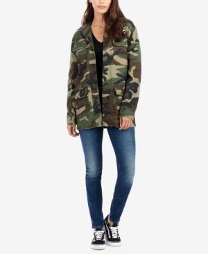 True Religion Camo-print Peacock-patch Jacket