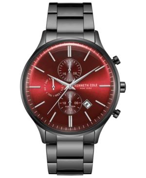 Kenneth Cole New York Men's Gunmetal Stainless Steel Bracelet Watch 45mm