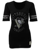 Retro Brand Women's Pittsburgh Penguins Distressed Graphic T-shirt