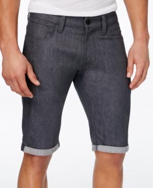 Gstar Men's 3301 Super-slim-fit Black Denim Shorts
