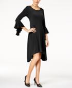 Alfani Asymmetrical Bell-sleeve Dress, Created For Macy's