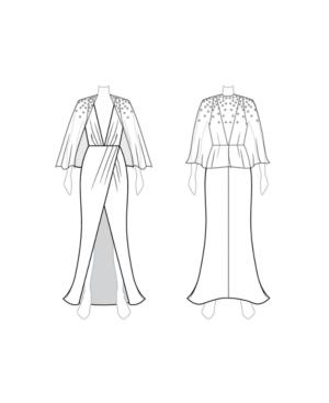 Customize: Switch To Short Cape - Fame And Partners Bejewelled Short Cape Dress