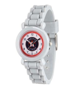Gametime Mlb Houston Astros Kids' Gray Plastic Time Teacher Watch