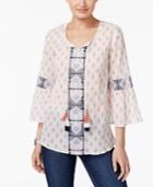 Style & Co Dade Peasant Top, Only At Macy's