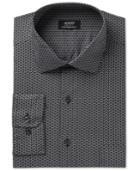 Alfani Men's Classic/regular Fit Performance Geometric Print Dress Shirt, Created For Macy's
