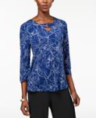 Alfani Embellished High-low Top, Created For Macy's