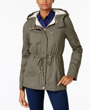 Collection B Juniors' Faux-fur-lined Anorak, A Macy's Exclusive