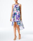 Vince Camuto Printed High-low Trapeze Dress
