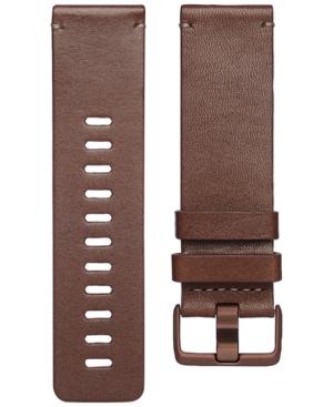 Fitbit Versa Cognac Horween Leather Accessory Band Fb166lbdbs & Fb166lbdbl