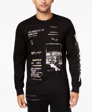 Guess Men's La Metallic Logo-print T-shirt