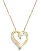 Victoria Townsend 18k Gold Over Sterling Silver Necklace, Diamond Accent Heart Pendant