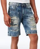 Reason Men's Ripped Denim Shorts