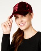 Inc International Concepts Crushed Velvet Baseball Cap, Created For Macy's