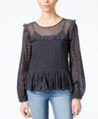 William Rast Christine Ruffle-detail Top