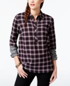 G.h. Bass & Co. Colorblock Sleeve Plaid Shirt