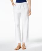 Charter Club Linen Pull-on Pants, Only At Macy's