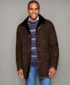 The Fur Vault Shearling Button-front Jacket