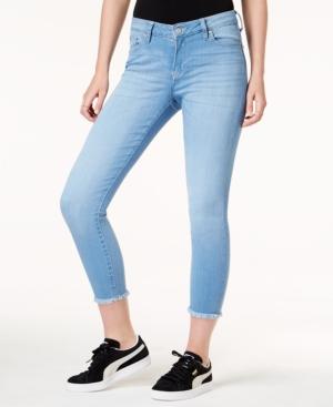 Celebrity Pink Juniors' Raw-hem Skinny Jeans